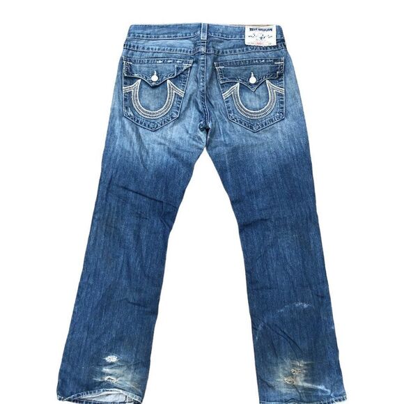 VINTAGE true religion jeans size 36 STRAIGHT blue - Picture 7 of 14